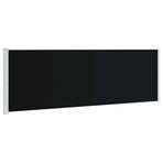 Patio Retractable Side Awning 200x614 cm Black