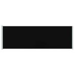 Patio Retractable Side Awning 200x614 cm Black