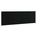Patio Retractable Side Awning 200x614 cm Black