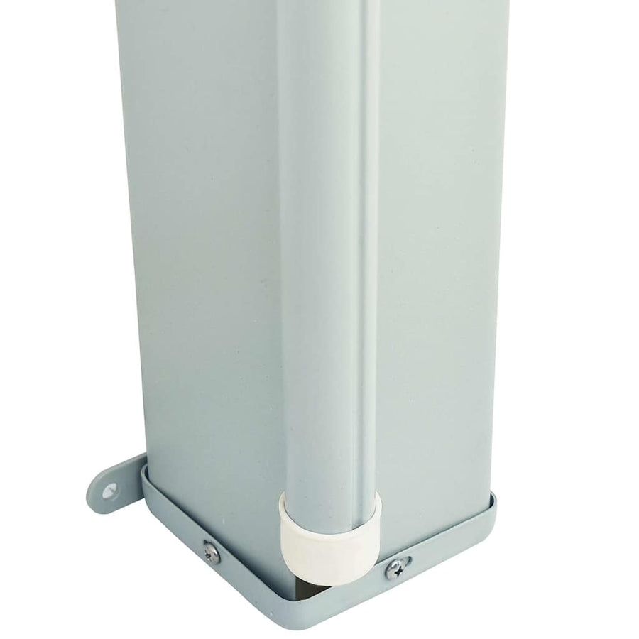 Patio Retractable Side Awning 200x614 cm Black
