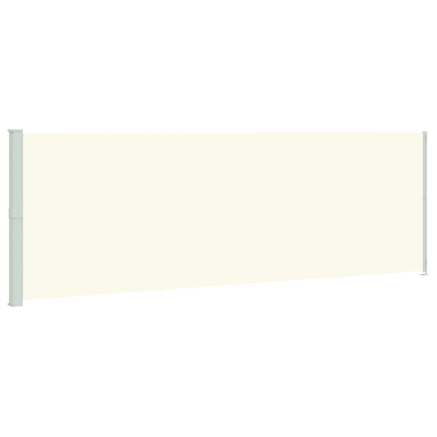 Patio Retractable Side Awning 200x614 cm Cream