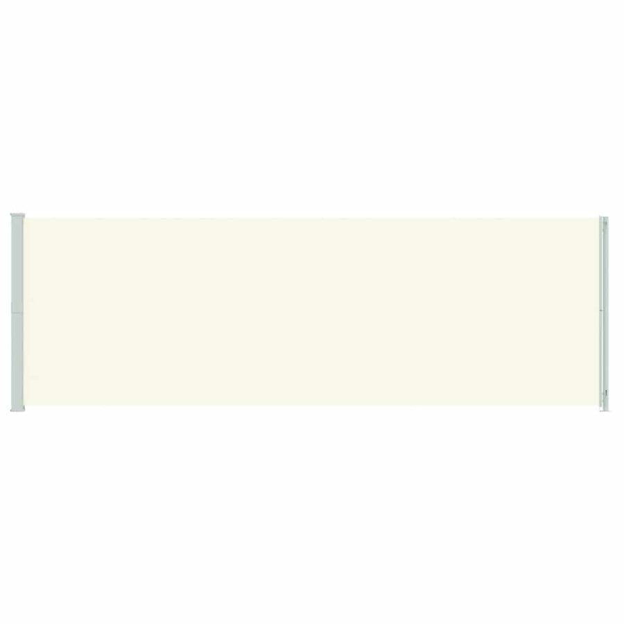 Patio Retractable Side Awning 200x614 cm Cream