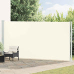 Patio Retractable Side Awning 200x614 cm Cream