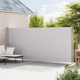 Patio Retractable Side Awning 200x614 cm Grey