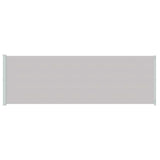 Patio Retractable Side Awning 200x614 cm Grey