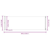 Patio Retractable Side Awning 200x614 cm Grey - Extra Image