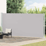Patio Retractable Side Awning 200x614 cm Grey