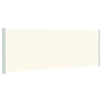 Patio Retractable Side Awning 220x614 cm Cream