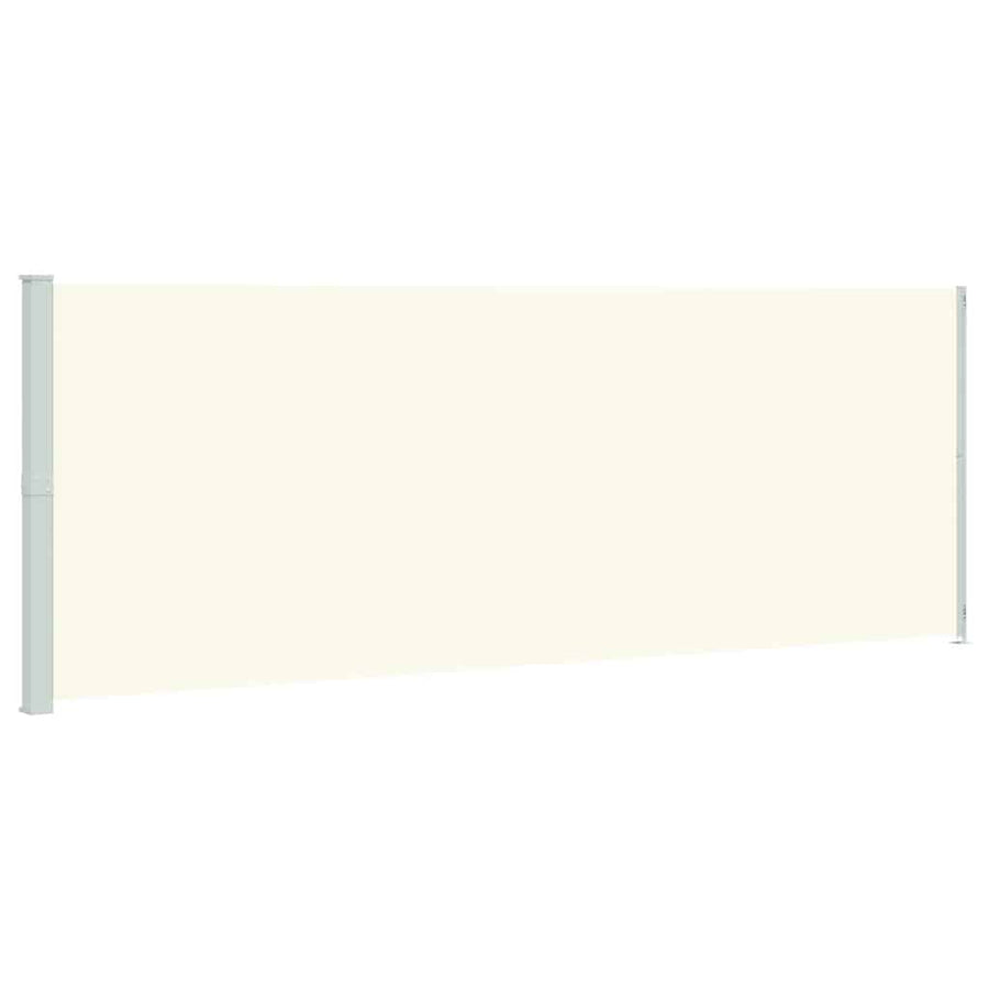 Patio Retractable Side Awning 220x614 cm Cream