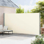 Patio Retractable Side Awning 220x614 cm Cream