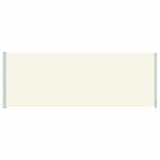Patio Retractable Side Awning 220x614 cm Cream