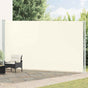 Patio Retractable Side Awning 220x614 cm Cream