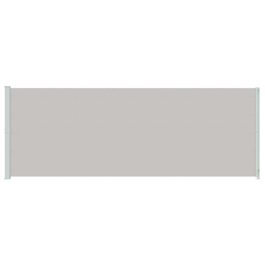 Patio Retractable Side Awning 220x614 cm Grey