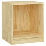 Bedside Cabinet 35.5x33.5x41.5 cm Solid Pinewood - Front View