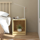 Bedside Cabinets 2 pcs 35.5x33.5x41.5 cm Solid Pinewood - Side View