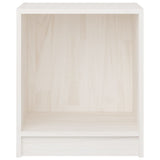 Bedside Cabinet White 35.5x33.5x41.5 cm Solid Pinewood