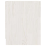 Bedside Cabinet White 35.5x33.5x41.5 cm Solid Pinewood - 45-Degree Angle