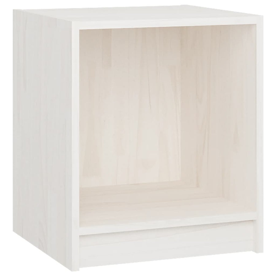Bedside Cabinets 2 pcs White 35.5x33.5x41.5 cm Solid Pinewood