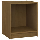 Bedside Cabinet Honey Brown 35.5x33.5x41.5 cm Solid Pinewood - Front View