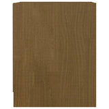 Bedside Cabinet Honey Brown 35.5x33.5x41.5 cm Solid Pinewood - 45-Degree Angle