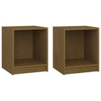 Bedside Cabinets 2 pcs Honey Brown 35.5x33.5x41.5 cm