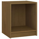Bedside Cabinets 2 pcs Honey Brown 35.5x33.5x41.5 cm Solid Pinewood - 45-Degree Angle