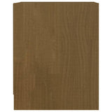 Bedside Cabinets 2 pcs Honey Brown 35.5x33.5x41.5 cm Solid Pinewood - Close-Up Angle