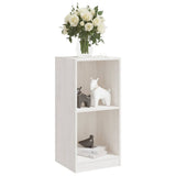 Side Cabinet White 35.5x33.5x76 cm Solid Pinewood - Top-Down View