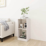 Side Cabinet White 35.5x33.5x76 cm Solid Pinewood