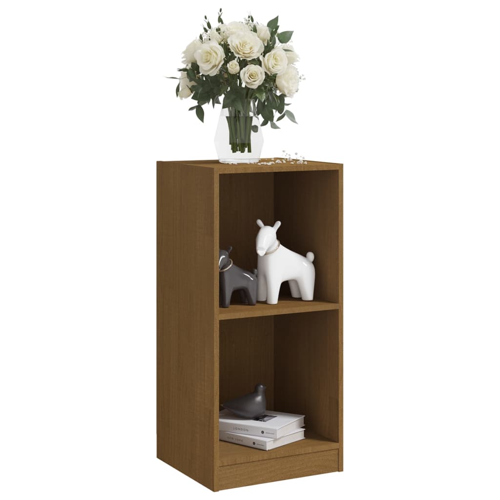 Side Cabinet Honey Brown 35.5x33.5x76 cm Solid Pinewood