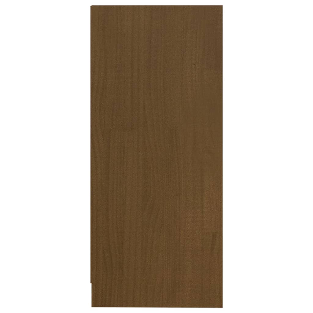 Side Cabinet Honey Brown 35.5x33.5x76 cm Solid Pinewood