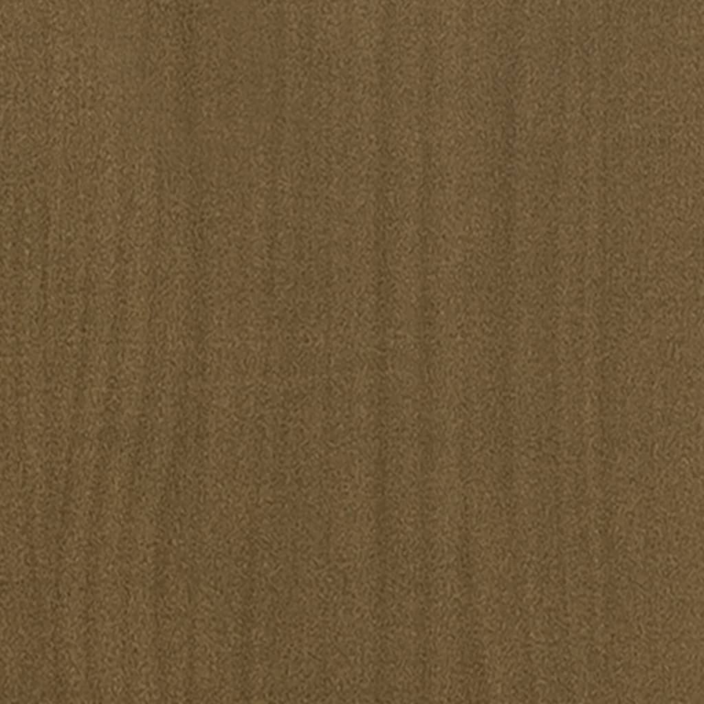 Side Cabinet Honey Brown 35.5x33.5x76 cm Solid Pinewood