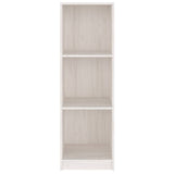 Book Cabinet/Room Divider White 36x33x110 cm Solid Pinewood - 45-Degree Angle