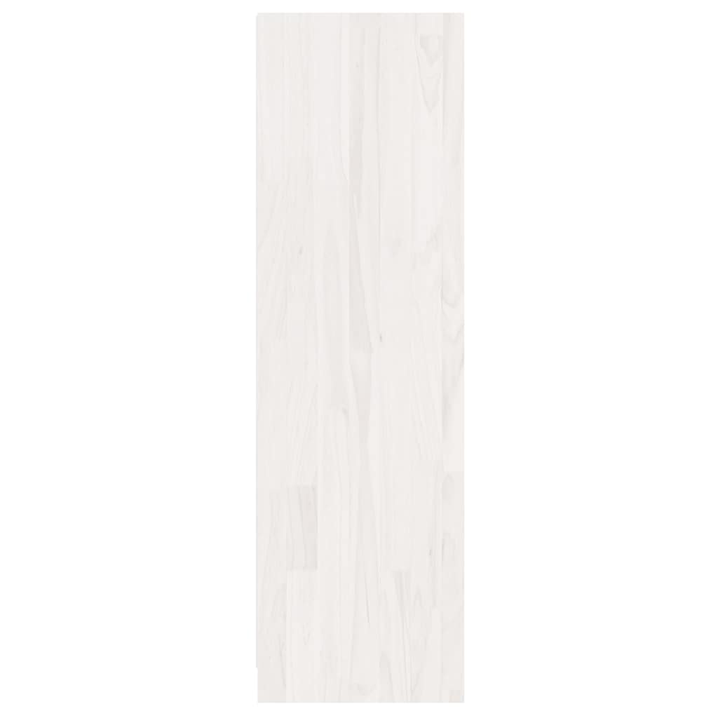 Book Cabinet/Room Divider White 36x33x110 cm Solid Pinewood