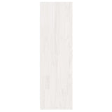 Book Cabinet/Room Divider White 36x33x110 cm Solid Pinewood - Rear View