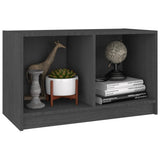 TV Cabinet Grey 70x33x42 cm Solid Pinewood - Top-Down View