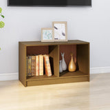TV Cabinet Honey Brown 70x33x42 cm Solid Pinewood - Side View