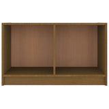 TV Cabinet Honey Brown 70x33x42 cm Solid Pinewood - 45-Degree Angle