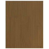 TV Cabinet Honey Brown 70x33x42 cm Solid Pinewood - Rear View