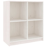 Sideboard White 70x33x76 cm Solid Pinewood - Front View