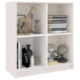 Sideboard White 70x33x76 cm Solid Pinewood - Top-Down View