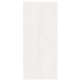 Sideboard White 70x33x76 cm Solid Pinewood
