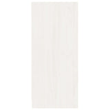 Sideboard White 70x33x76 cm Solid Pinewood - Rear View