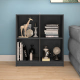 Sideboard Grey 70x33x76 cm Solid Pinewood - Side View