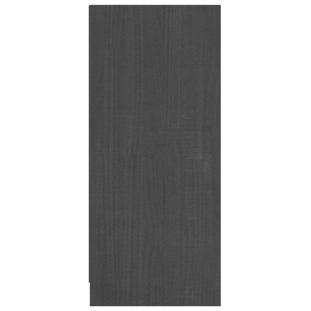Sideboard Grey 70x33x76 cm Solid Pinewood