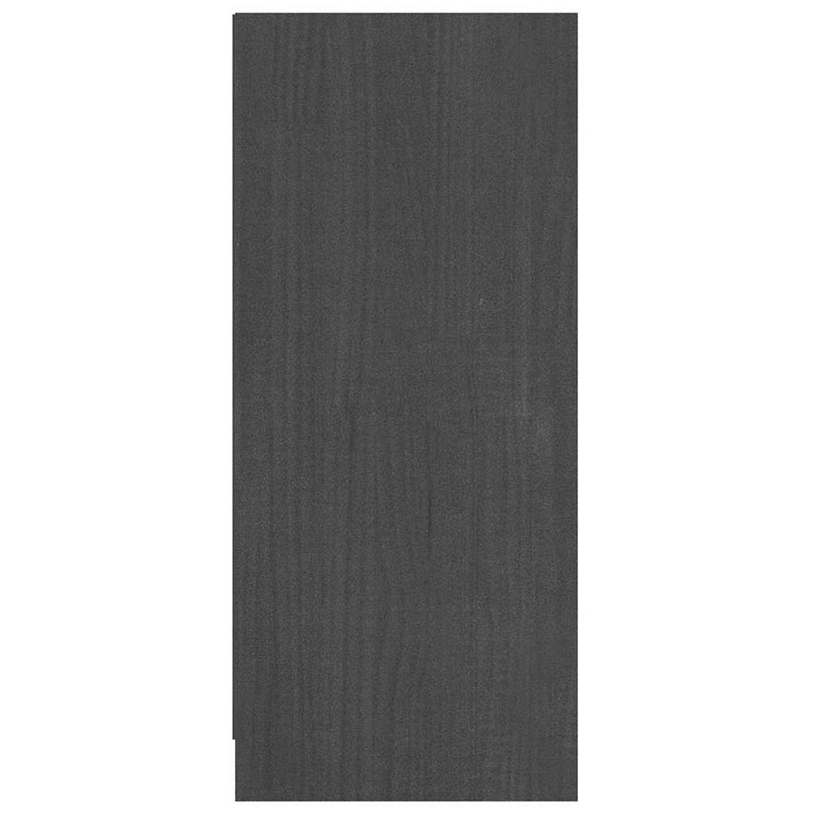 Sideboard Grey 70x33x76 cm Solid Pinewood
