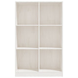 Book Cabinet White 70x33x110 cm Solid Pinewood - 45-Degree Angle
