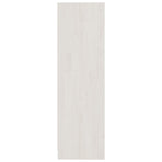 Book Cabinet White 70x33x110 cm Solid Pinewood