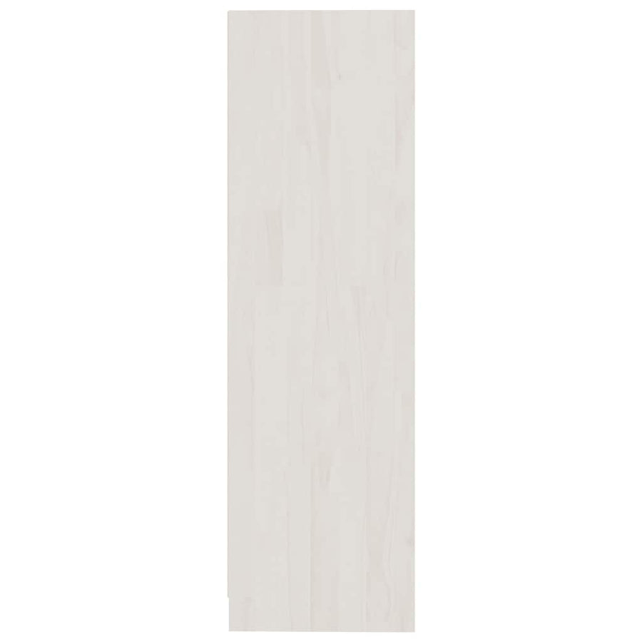 Book Cabinet White 70x33x110 cm Solid Pinewood