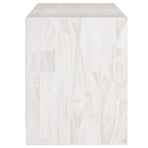 TV Cabinet White 104x33x41 cm Solid Pinewood